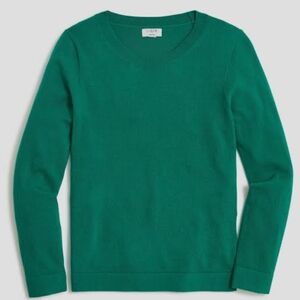 J.Crew Cotton-Wool Blend Green Teddie Sweater